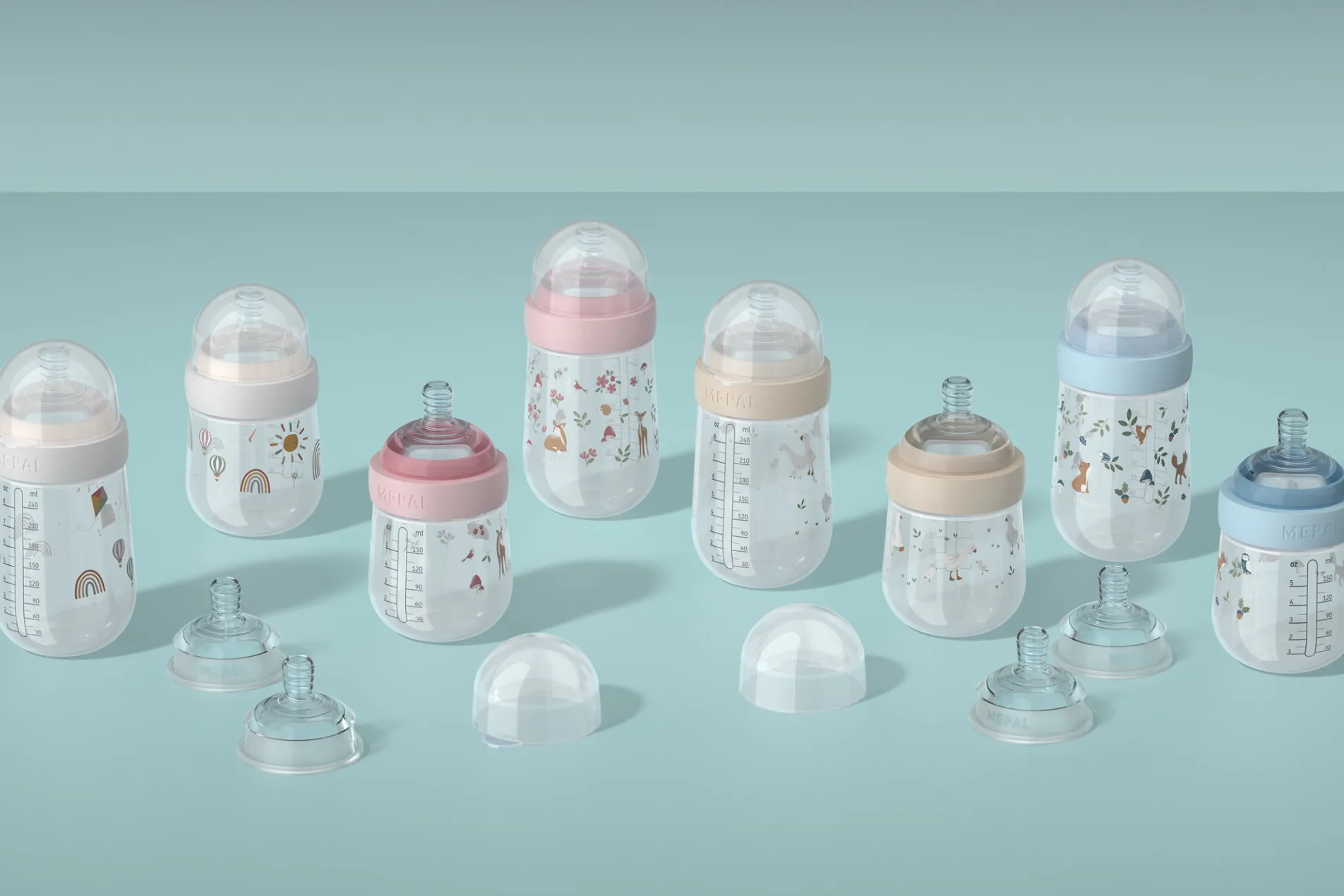 Mepal Babyflasche Mio 240 ml - Fairy garden Discount