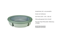 Mepal Bento Bowl Cirqula (250+250+500 ml) - Nordic sage Hot