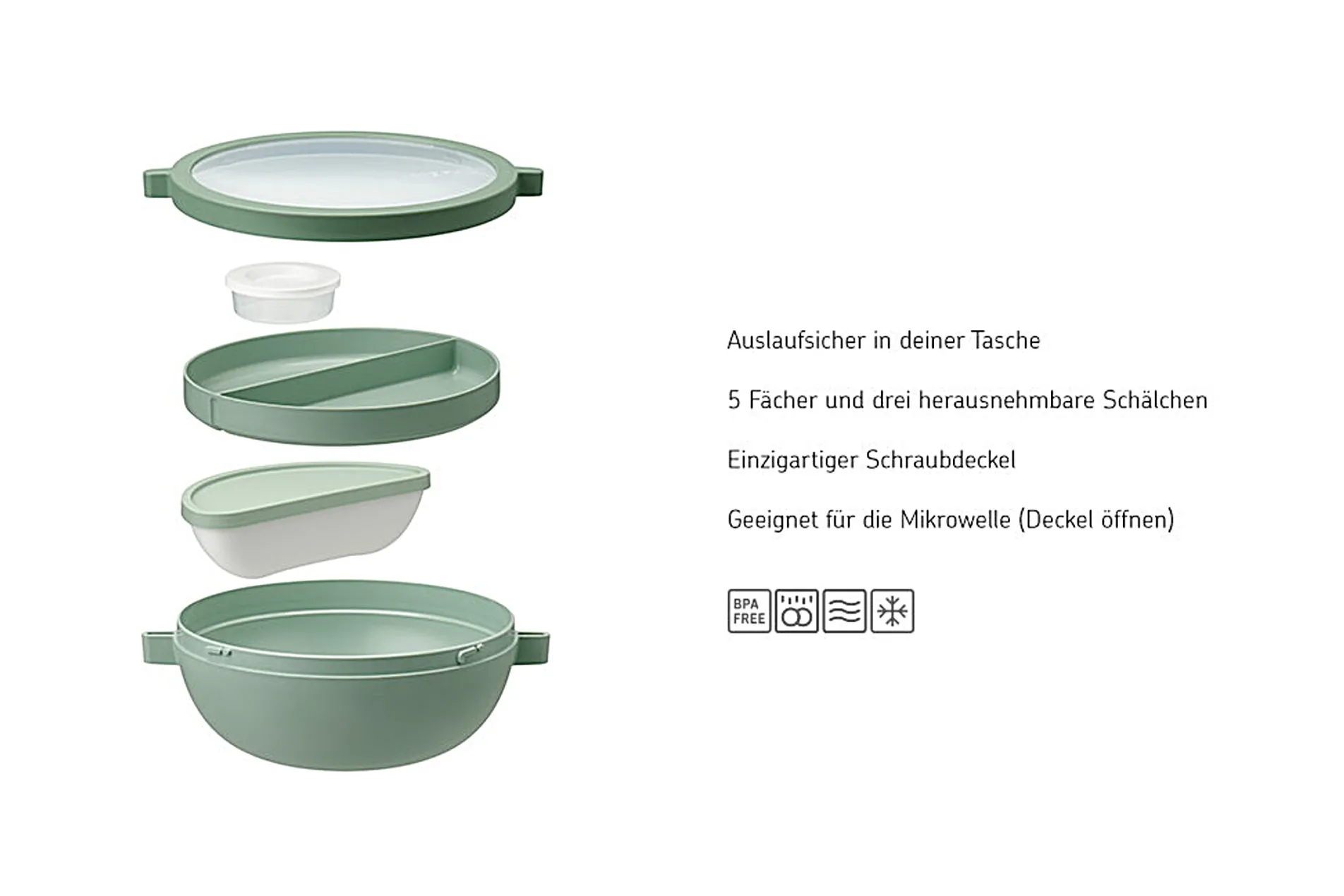Mepal Bento-Lunchbowl Vita - Nordic blue Best