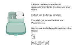 Mepal Brotdose groß mit Bento-Einsatz und Gabel Campus -Little Dutch - Forest friends Sale