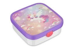 Mepal Brotdose groß mit Bento-Einsatz und Gabel Campus - Unicorn glow Best