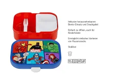 Mepal Campus Brotdose mit Bento-Einsatz und Gabel - Avengers Discount