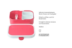 Mepal Campus Brotdose mit Bento-Einsatz und Gabel - Rosa Best