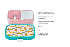 Mepal Campus Brotdose mit Bento-Einsatz und Gabel - Leopard Online