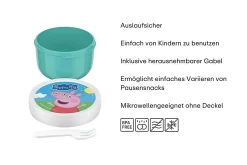 Mepal Campus Fruchtbox 300 ml mit Gabel - Peppa Pig New