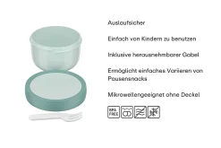 Mepal Campus Fruchtbox 300 ml mit Gabel - Cool blue Best