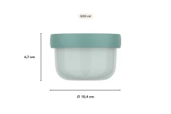 Mepal Campus Fruchtbox 300 ml mit Gabel - Cool blue Best