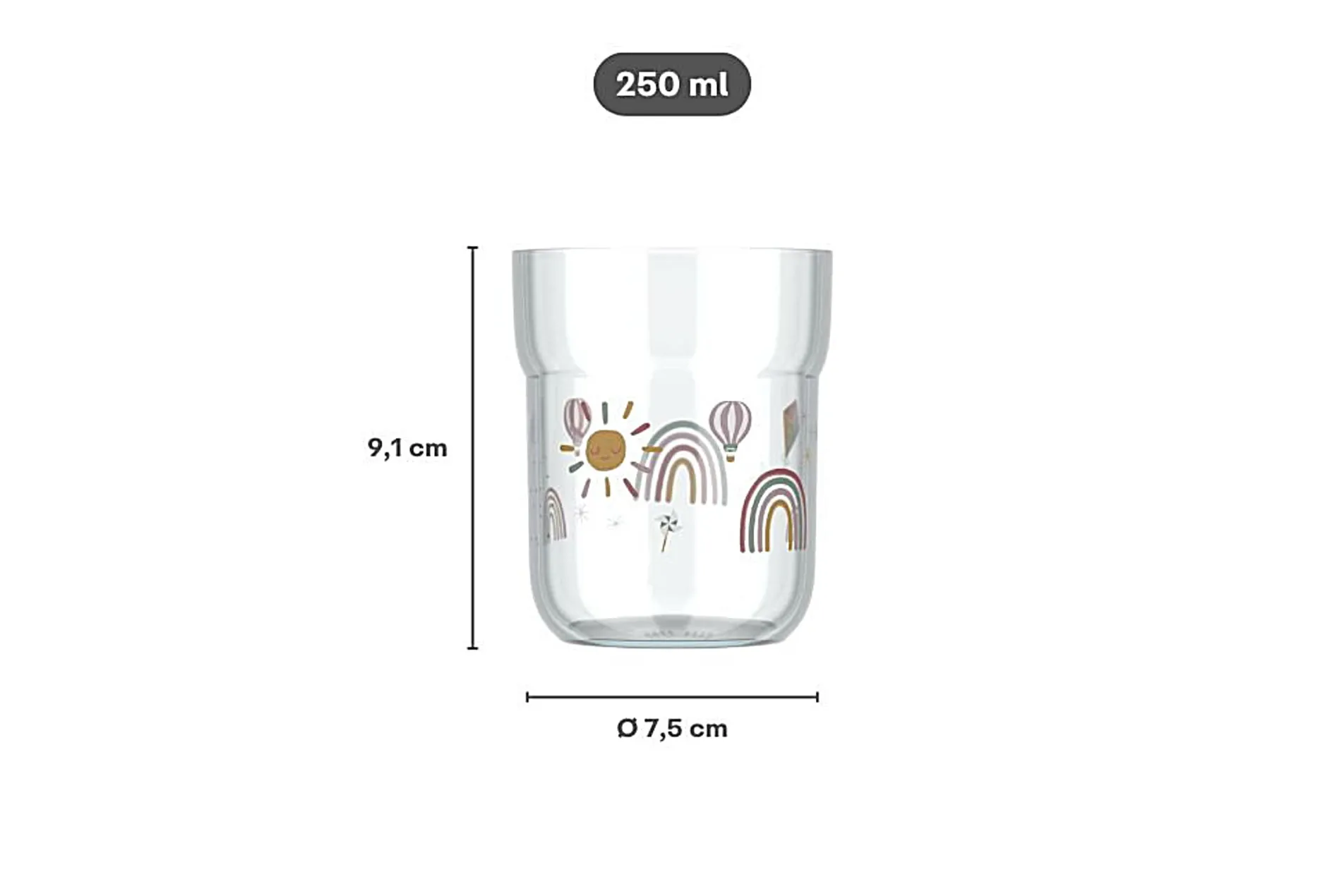 Mepal Kinder-Trinkglas Mio 250 ml Little Dutch - Little Farm Kleine Farm Discount