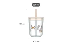 Mepal Kinder-Trinkglas Mio 250 ml mit Strohhalm - Sunshine & Rainbow Sunshine & Rainbow Outlet