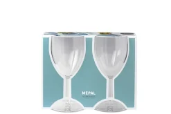 Mepal Kunststoff Weinglas 300 ml SAN, Set mit 2 Stück Clearance
