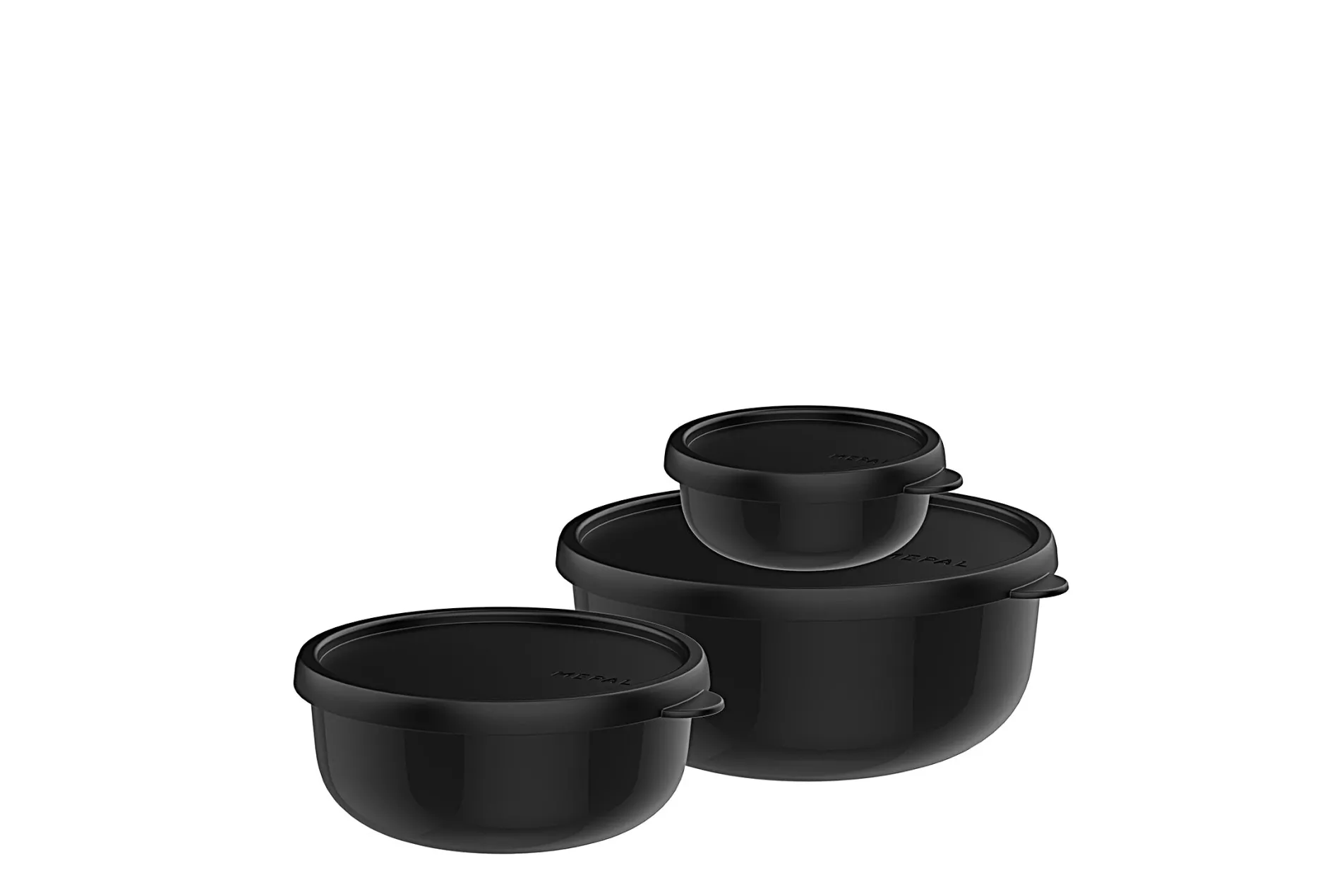 Mepal Lumina set 3-teilig (250 + 750 + 1500 ml) - Nordic black