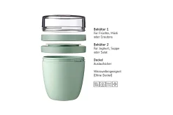 Mepal Lunchpot Ellipse mini - Nordic blue Hot