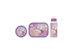 Mepal Lunchset Campus (Trinkflasche Pop-Up, Brotdose & Fruchtbox) - Unicorn glow Online