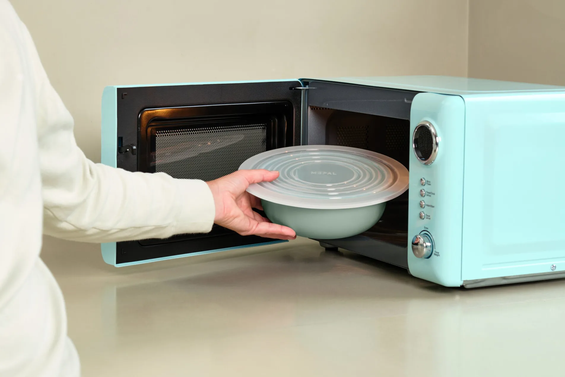 Mepal Mikrowellen-Abdeckung Cirqula rund Transparent Outlet