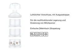 Mepal Milchpulverspender Mio 3-teilig - Forest friends