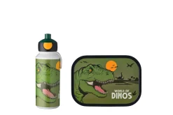 Mepal Pausenset Campus (Trinkflasche Pop-up + Brotdose) - Dino Discount