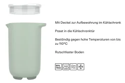 Mepal Rührbecher Chef It 1000 ml mit Deckel - Coral New