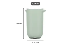 Mepal Rührbecher Chef It 1000 ml mit Deckel - Chalk Clearance