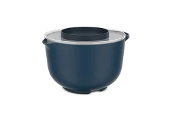 Mepal Rührschüssel Chef It 3000 ml mit Spritzdeckel - Navy Clearance