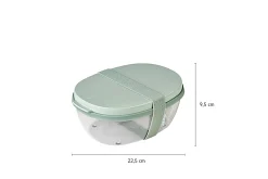 Mepal Salatbox Ellipse - Nordic black Online