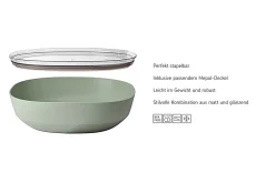 Mepal Servierschale Silueta 4.0 l mit Deckel - Nordic white Sale
