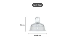 Mepal Set Flaschensauger Mio 2-teilig Fast Flow - transparent Best