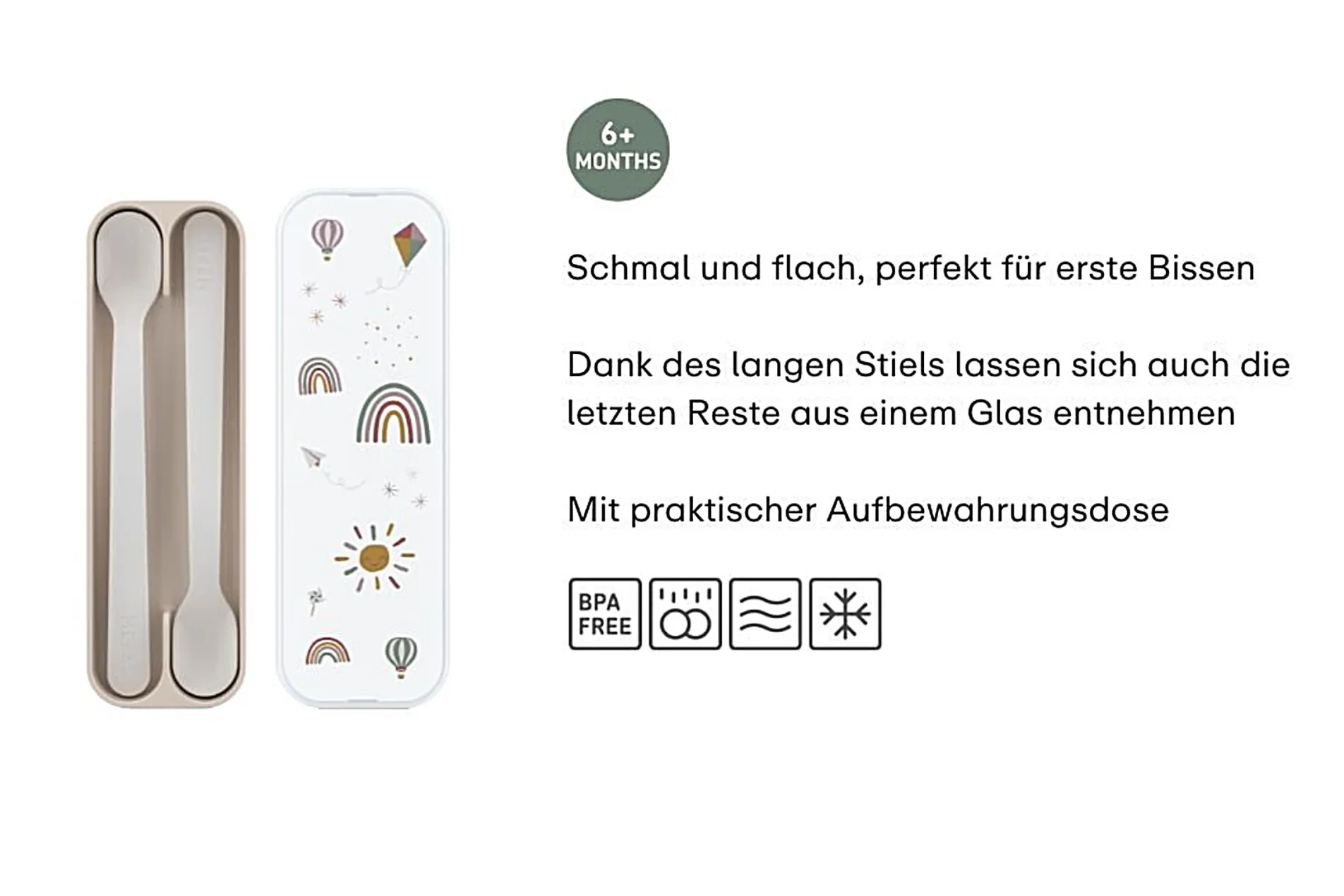 Mepal Set Fütterlöffel Mio 2-teilig - Sunshine & Rainbow Sunshine & Rainbow Best
