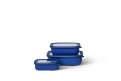 Mepal Set Multischüssel Cirqula rechteckig flach 3-teilig (500+1000+2000 ml) - Vivid blue Online