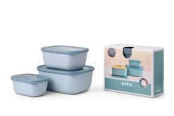 Mepal Set Multischüssel Cirqula rechteckig hoch 3-teilig (750+1500+3000 ml) - Nordic blue Outlet