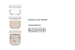 Mepal Snackbox stapelbar Mio 3-teilig - Little Dutch - Little Farm Kleine Farm Outlet