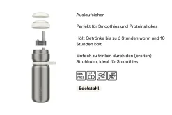 Mepal Sportflasche Twist 600 ml - Graphite black Discount