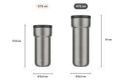 Mepal Thermobecher Ellipse 475 ml - Nordic black Best