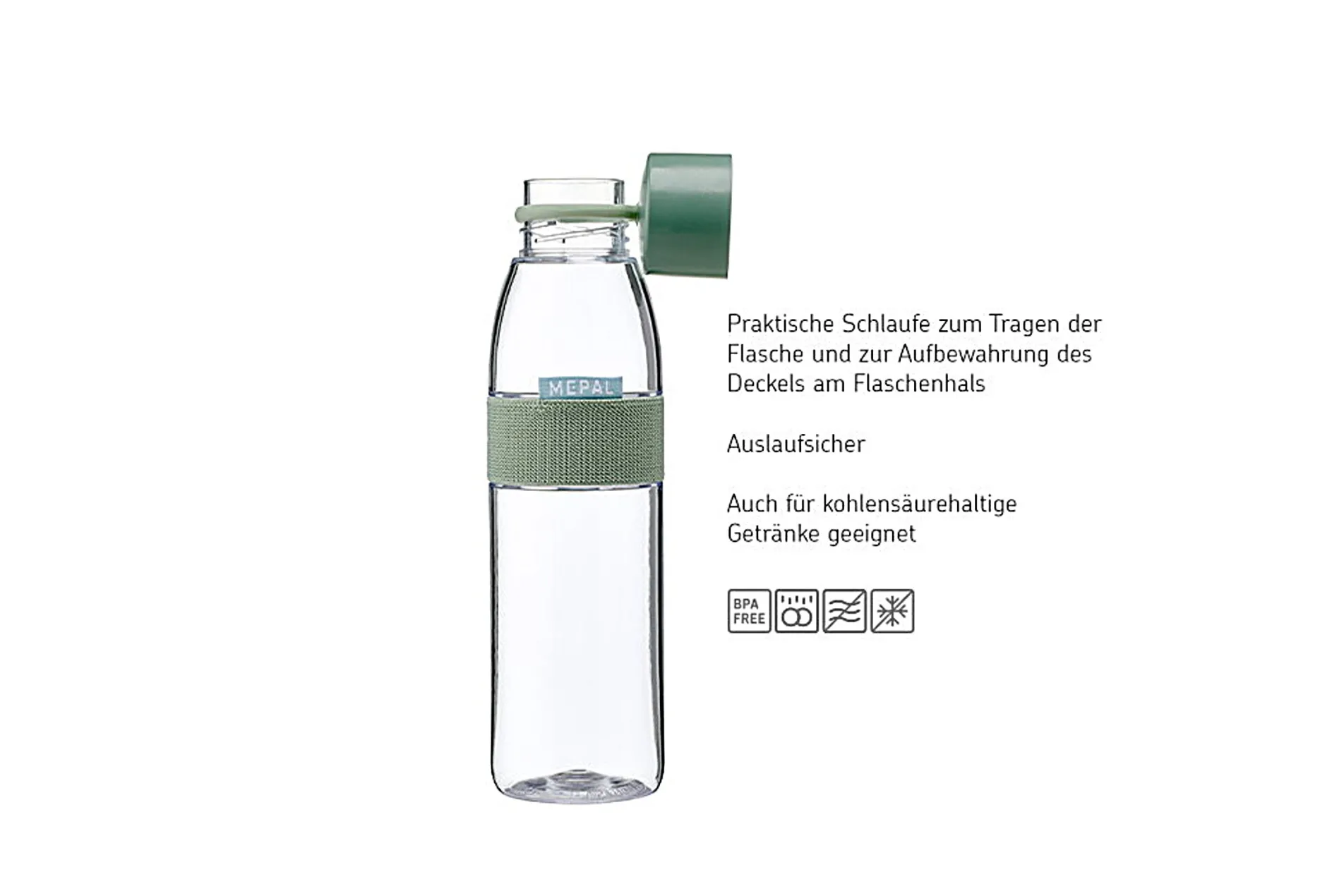 Mepal Trinkflasche Ellipse 500 ml - Vivid blue Hot