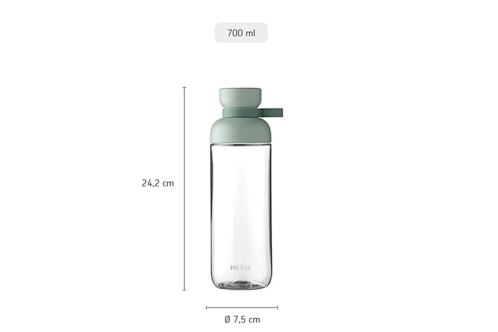 Mepal Trinkflasche Vita 700 ml - Nordic sage Best