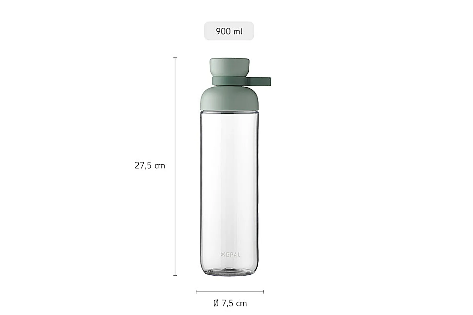 Mepal Trinkflasche Vita 900 ml - Nordic black Best