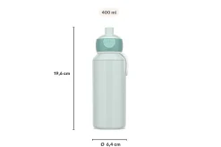 Mepal Trinkflasche Pop-Up Campus 400 ml - Food fest Hot