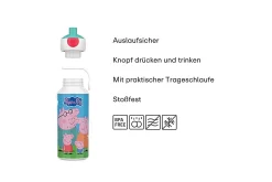 Mepal Trinkflasche Pop-Up Campus 400 ml - Peppa Pig New