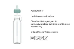 Mepal Wasserflasche Flip-up Campus 500 ml - pink Rosa